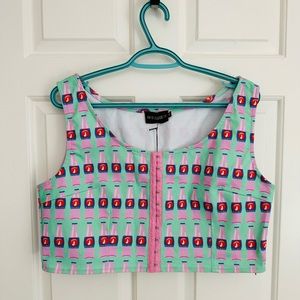 Hayley Elsaesser Graphic Crop Top